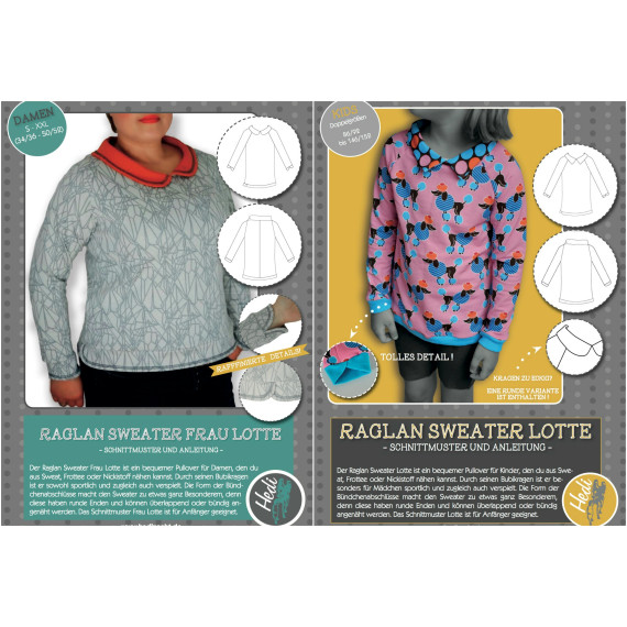 Ebook - Raglansweater Frau Lotte und Lotte